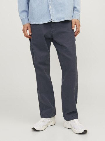 JACK & JONES Loose fit Cargo Pants 'JPSTEddie JJCarpenter' in Blue: front