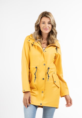 Manteau fonctionnel Usha en jaune : devant