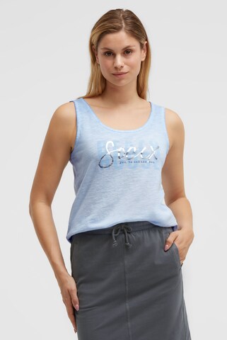 Soccx Top in Blue: front