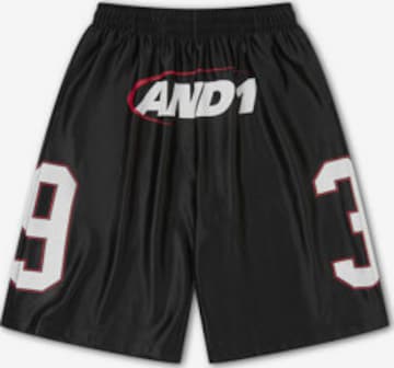 AND1 Regular Housut värissä musta: etupuoli