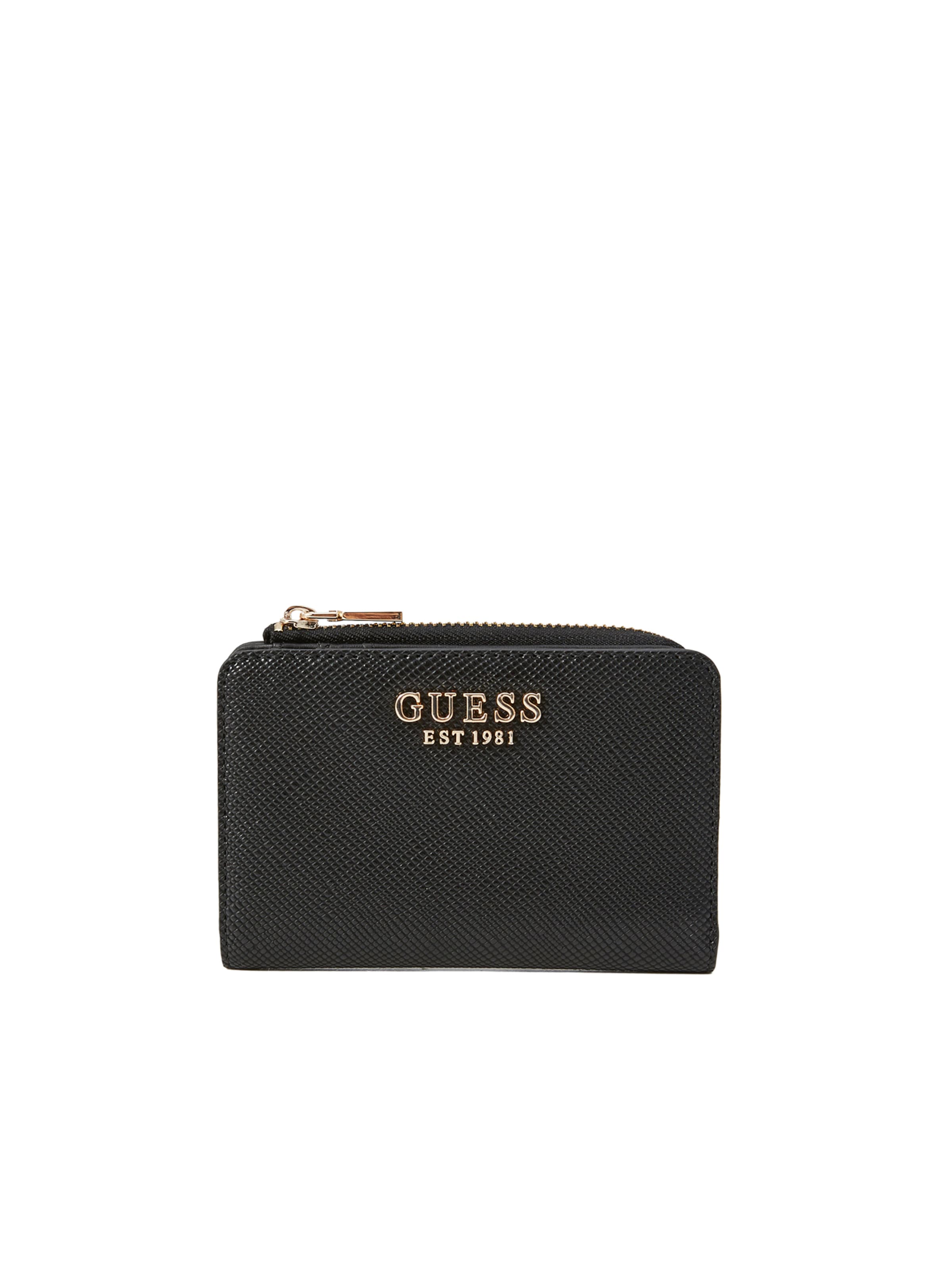 GUESS Πορτοφόλι 'BOLENA SLG ZIP ARND CARD CASE' σε μαύρο: μπροστά