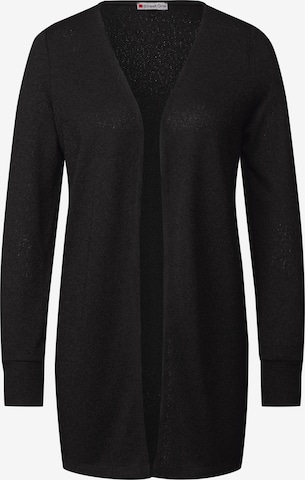 STREET ONE Strickjacke in Schwarz: Vorderseite
