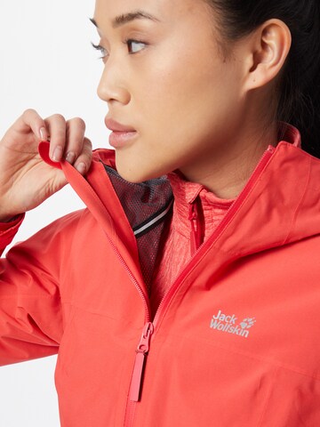 JACK WOLFSKIN - Casaco outdoor 'Shell' em vermelho