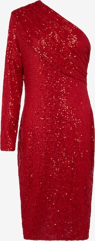 Robe de cocktail faina en rouge : devant