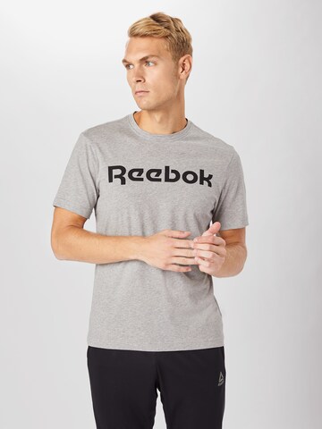 Reebok Funkční tričko – šedá: přední strana