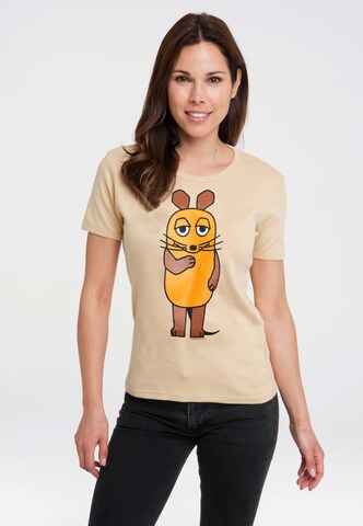 LOGOSHIRT Shirt in Brown: front