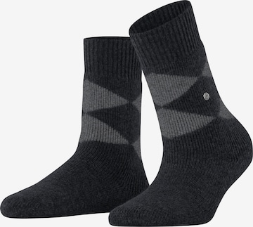 BURLINGTON Socken 'Cosy Argyle' in Schwarz: Vorderseite