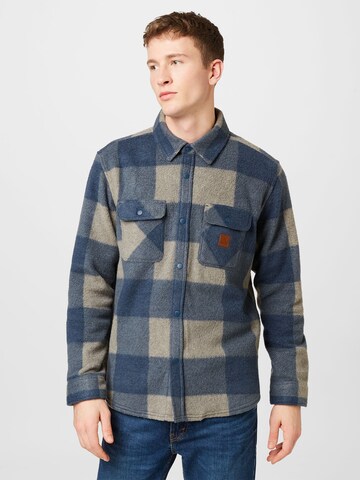 Brixton - Ajuste regular Camisa 'BOWERY' en azul: frente