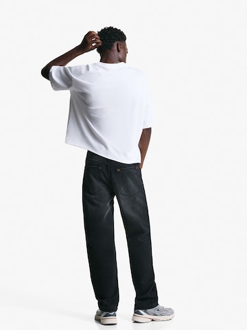 Largi Jeans de la Bershka pe negru
