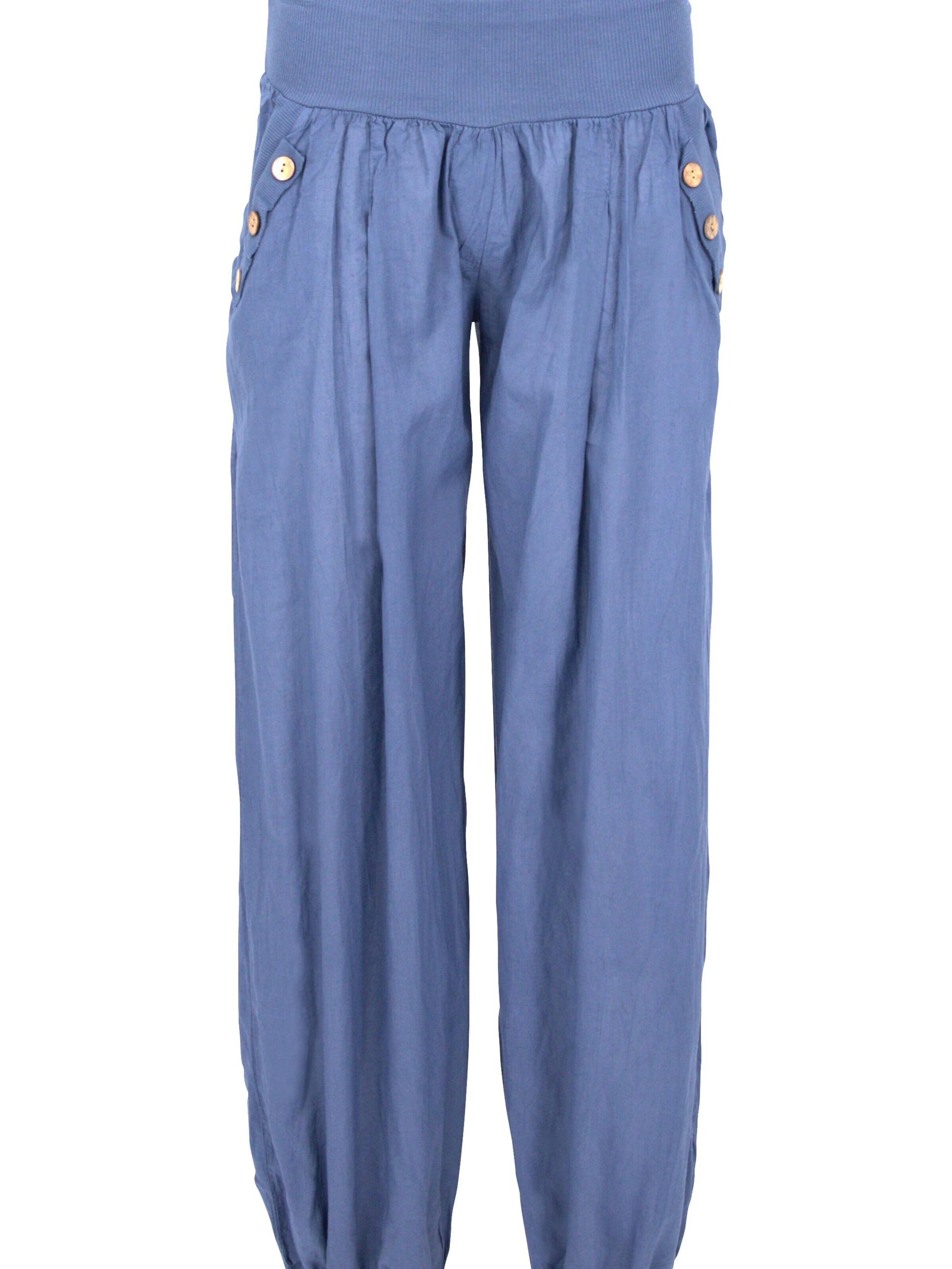 malito more than fashion Loose fit Harem Pants in Blue