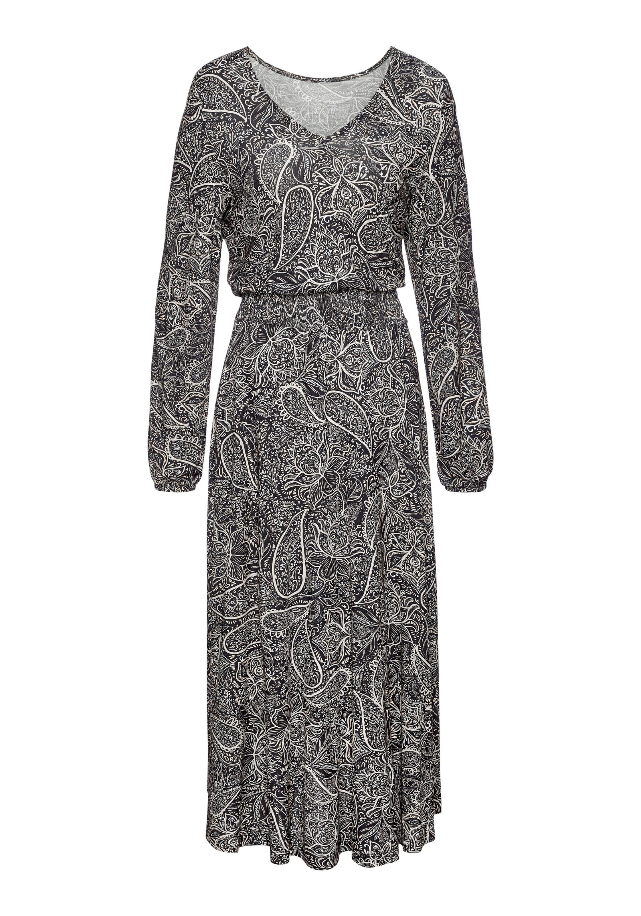 LASCANA Kleid in Schwarz: Vorderseite