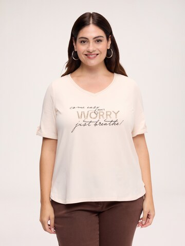 T-shirt Fiorella Rubino en beige