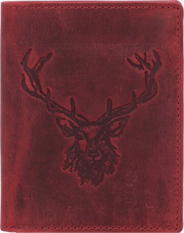 GREENBURRY Wallet in Red: front