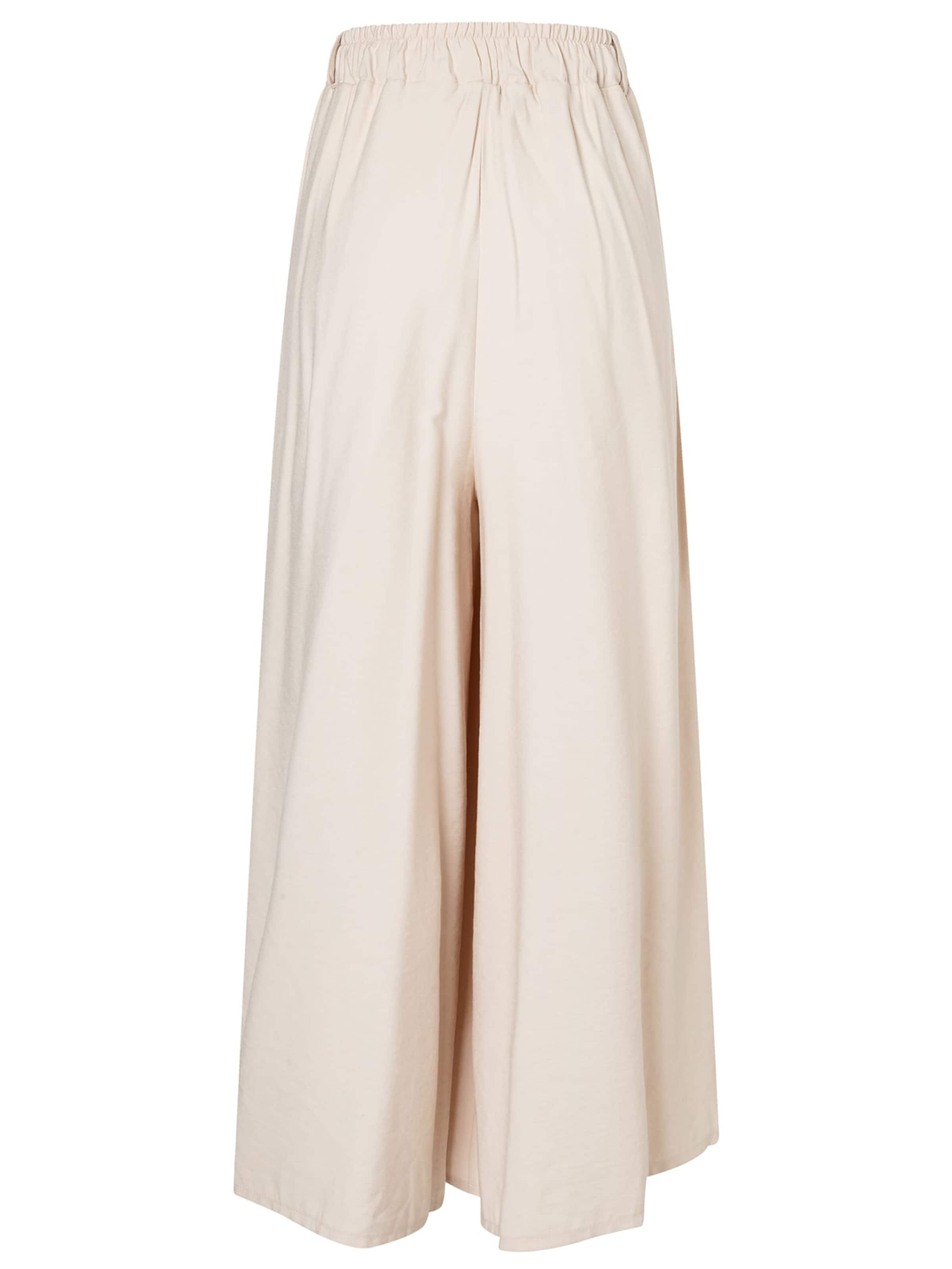 Ana Alcazar Regular Bandplooibroek 'Dorin' in Beige