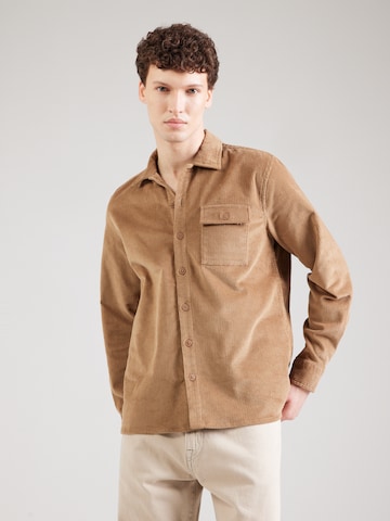 BLEND Regular fit Skjorta 'BHDICH' i beige: framsida