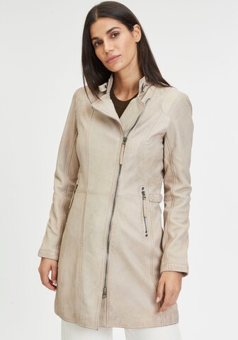 Gipsy Between-Season Jacket in Beige: front