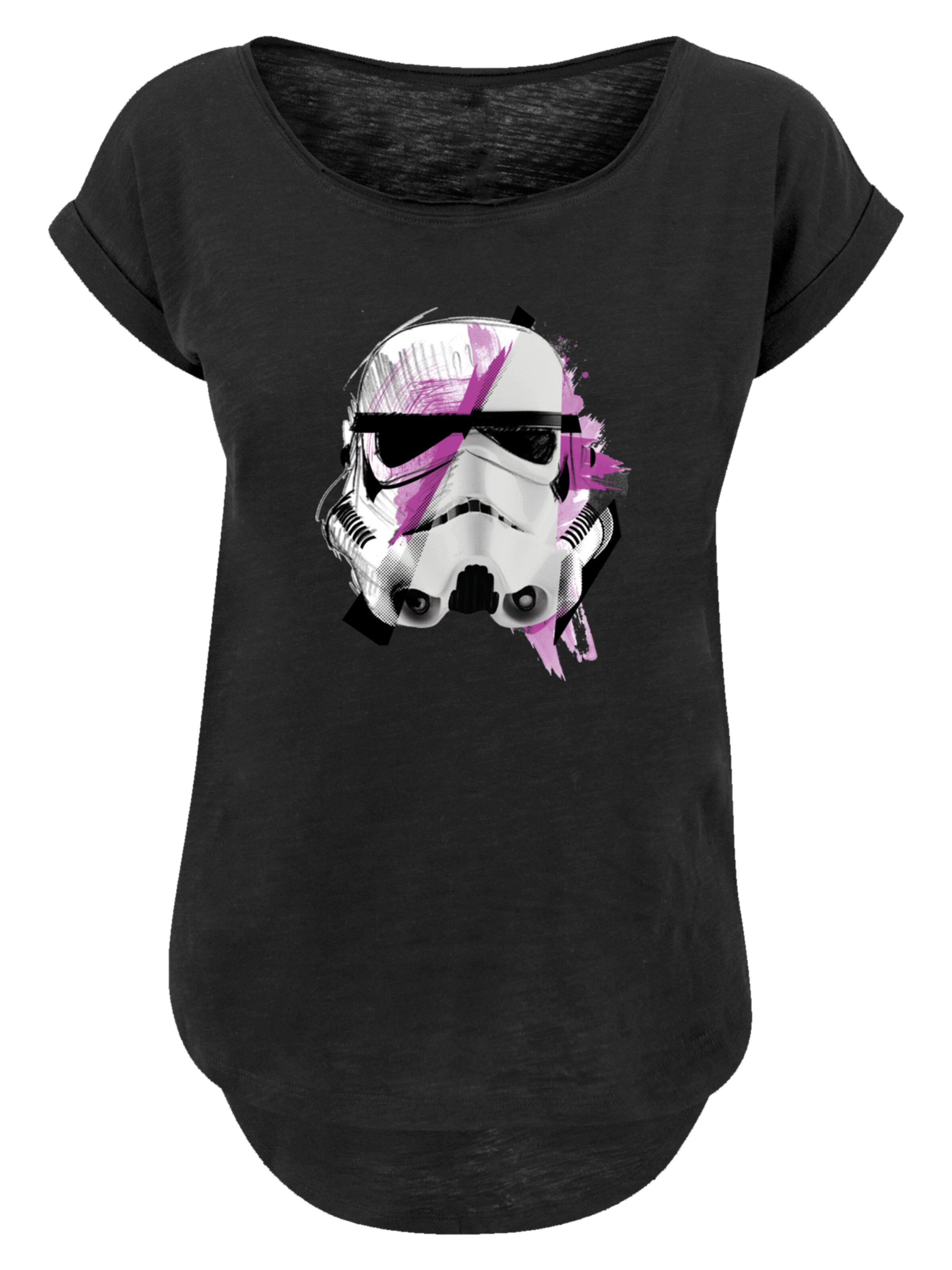 F4NT4STIC T-Shirt 'Star Wars Stormtrooper Command Sketch' in Schwarz: Vorderseite