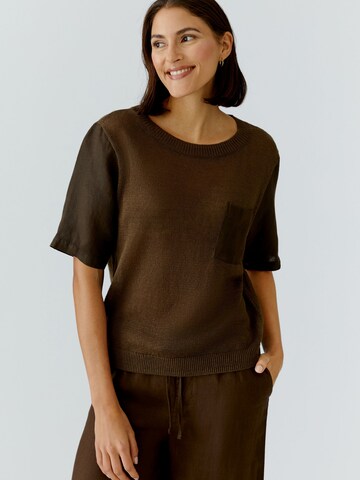 OUI Pullover in Braun: Vorderseite
