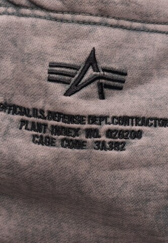 Felpa di ALPHA INDUSTRIES in grigio