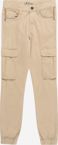 s.Oliver Tapered Pants 'SEATTLE' in Beige: front