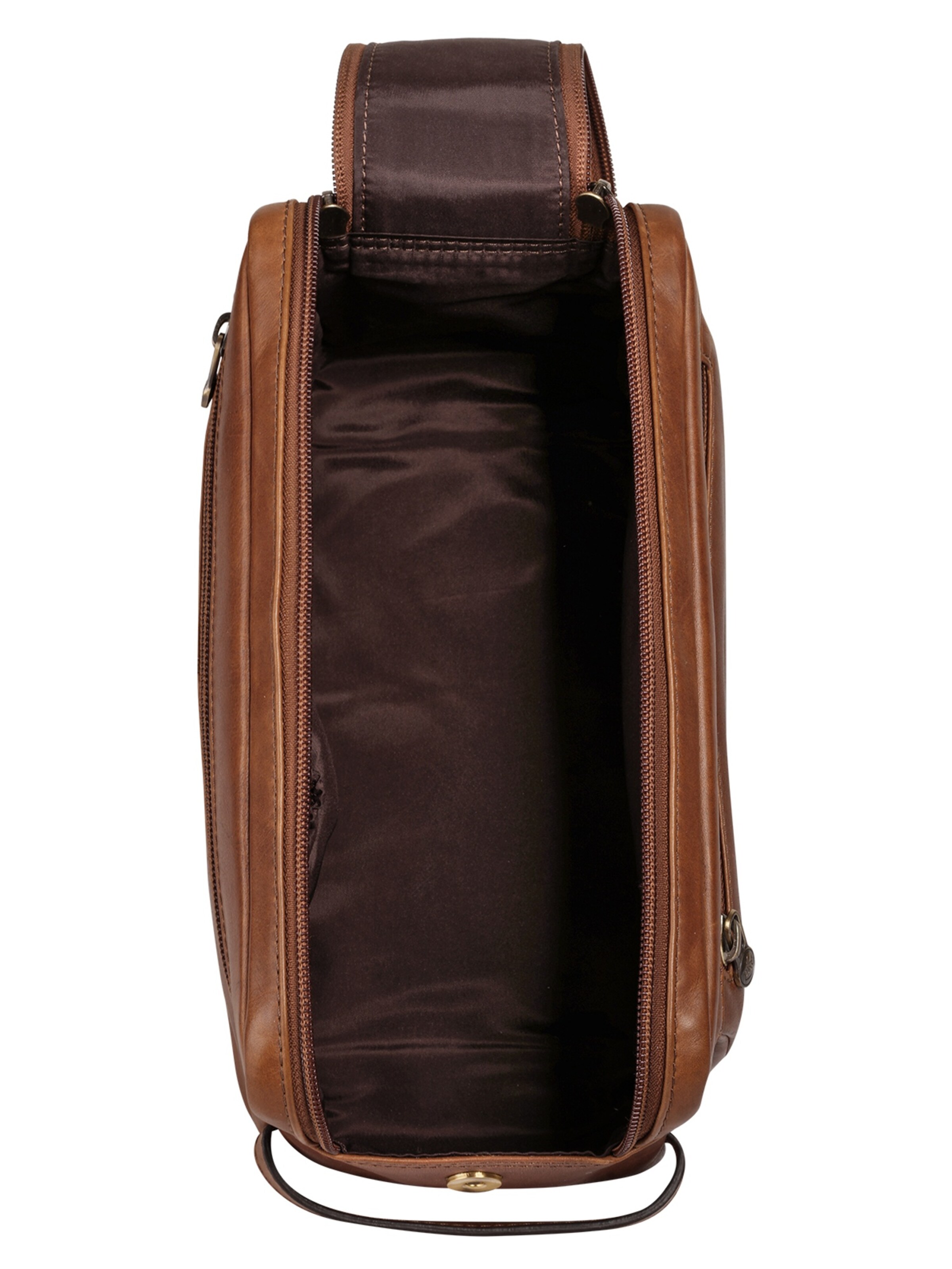 Trousses de toilette piké en marron