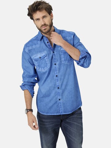 BABISTA Regular fit Overhemd ' Lunini ' in Blauw: voorkant