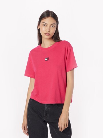 Maglietta 'Classic' di Tommy Jeans in rosa: frontale