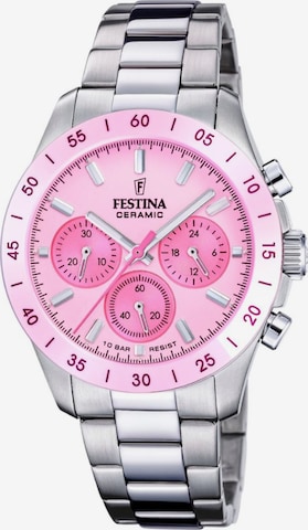 Montre à affichage analogique FESTINA en rose : devant