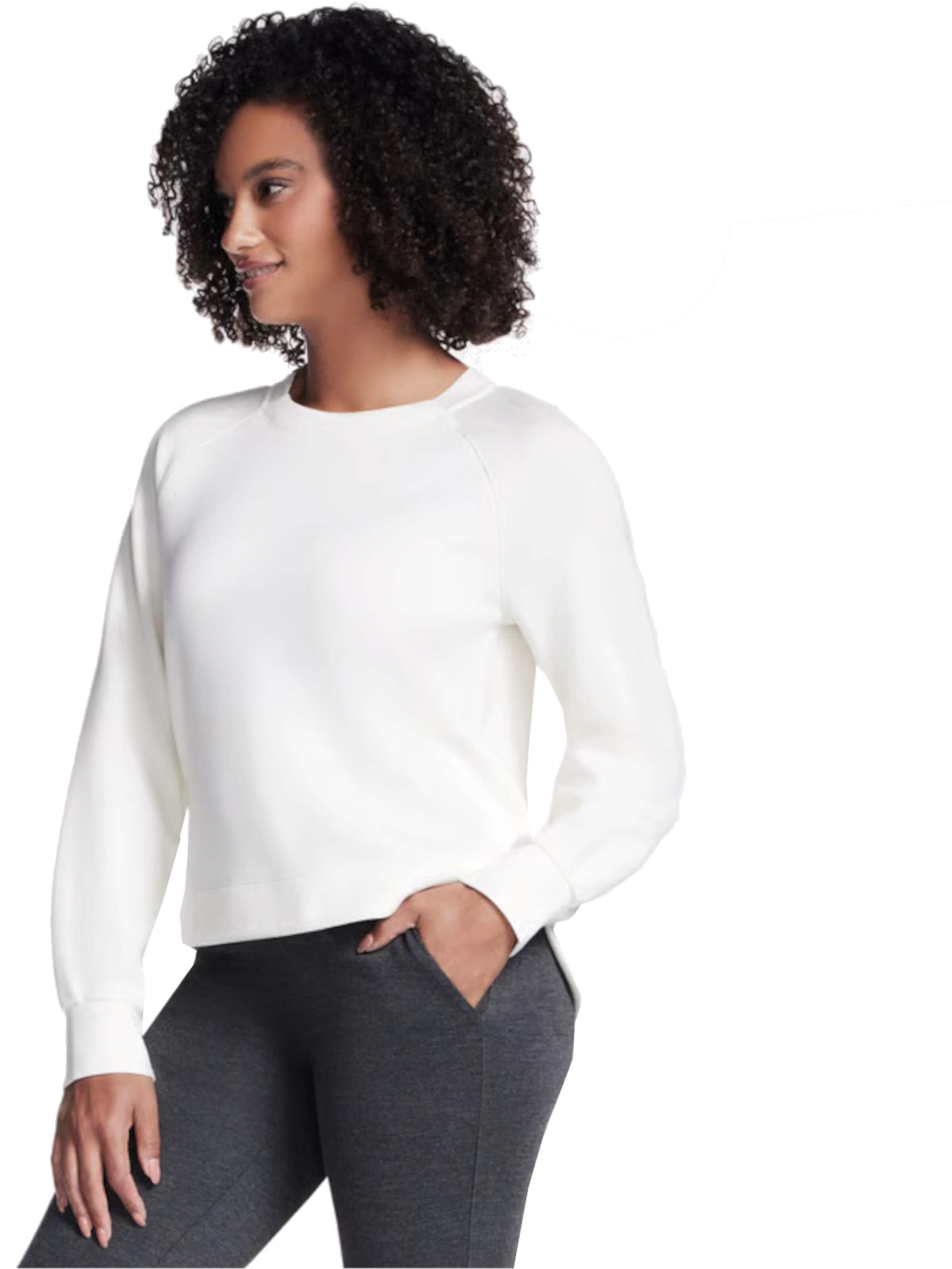 SKECHERS Sweatshirt 'Skechers Skechluxe Elevate Crewneck' in Wit
