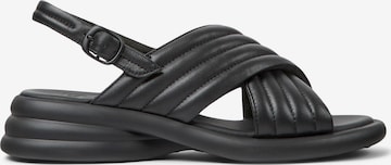 CAMPER Strap Sandals in Black