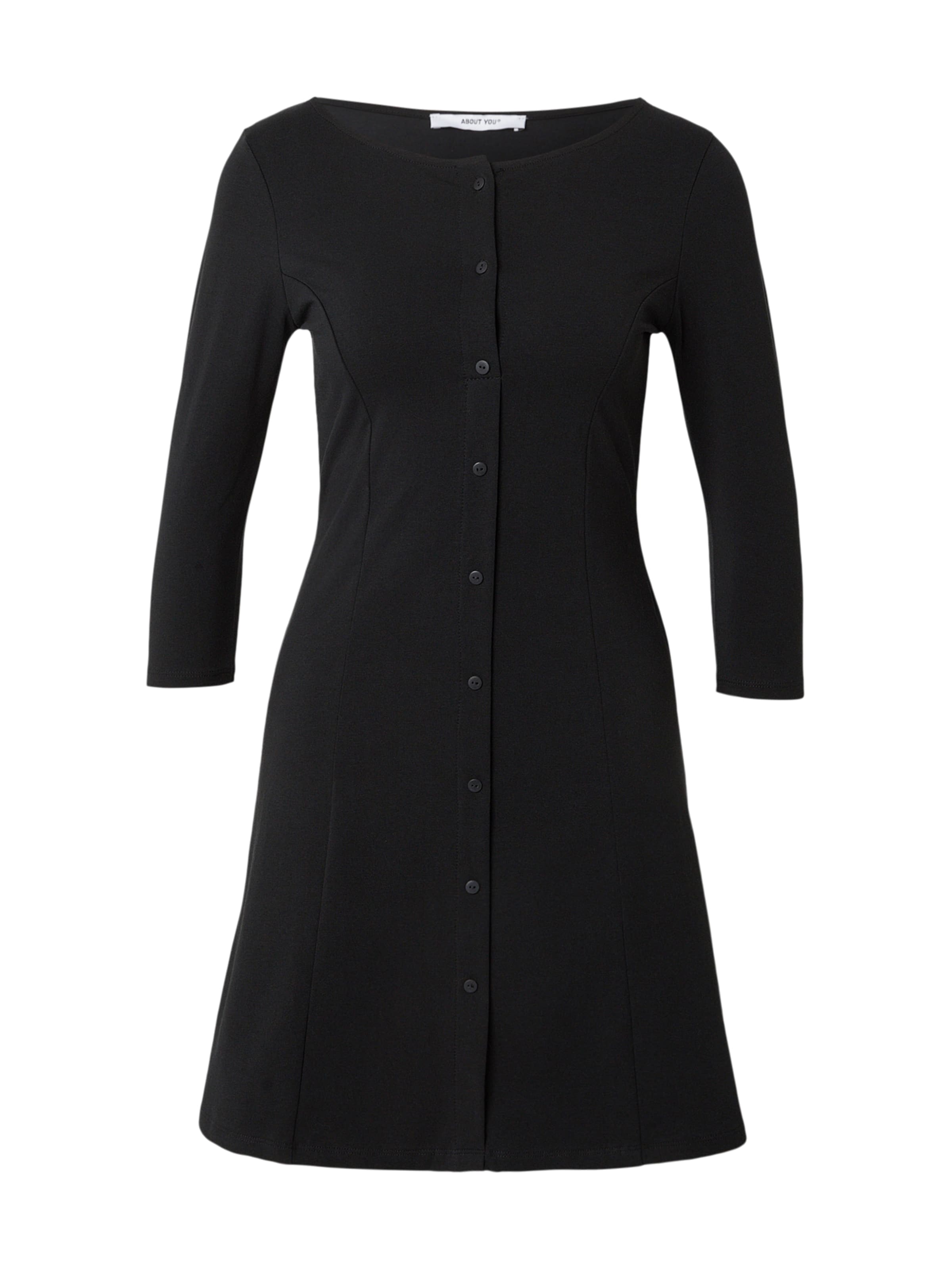 ABOUT YOU Платье-рубашка 'Carmina' в Черный: спереди