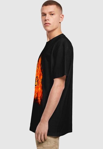 Merchcode T-Shirt 'Slayer - Flaming Eagle' in Schwarz