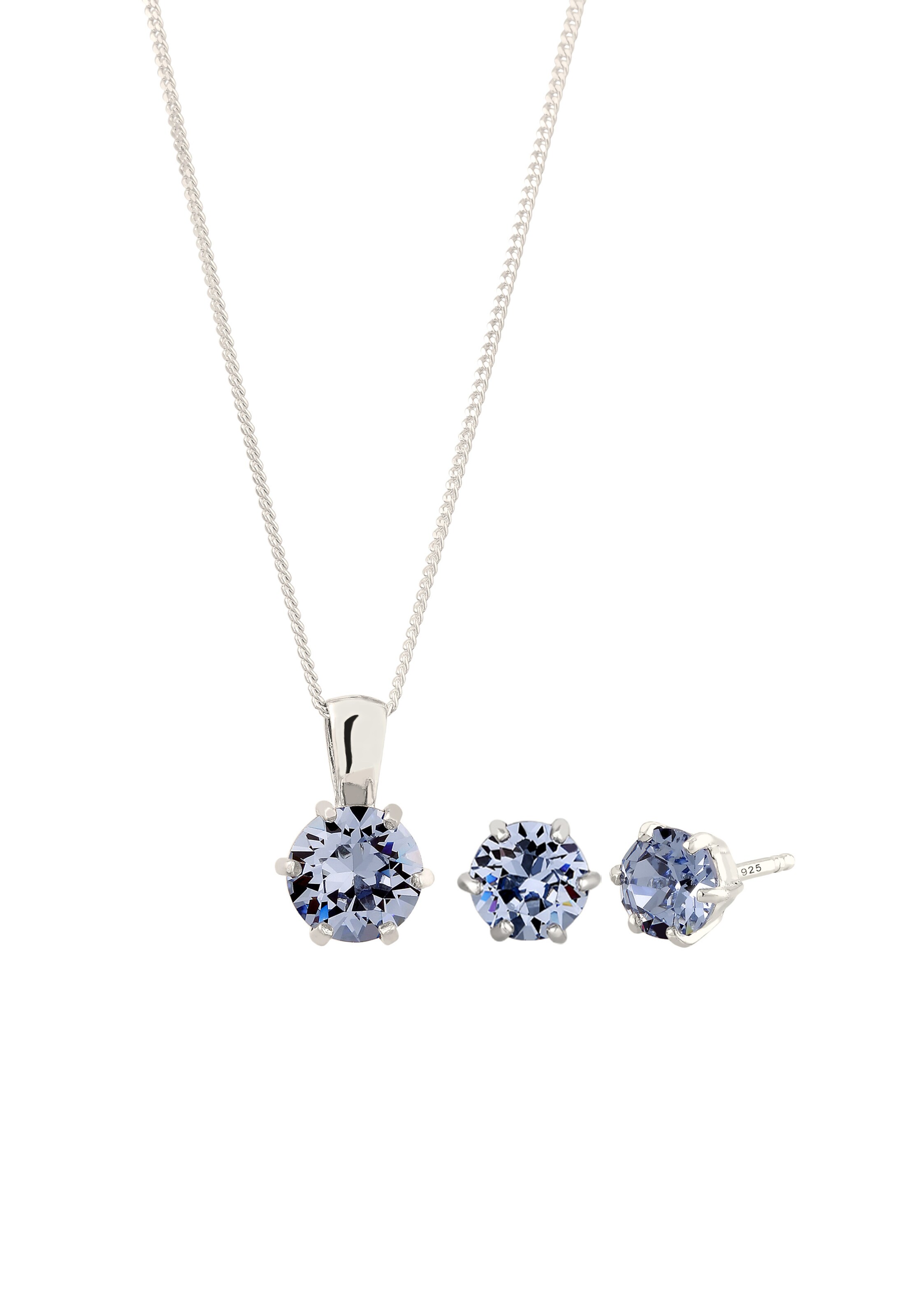 ELLI Jewelry set 'Kristall' in Silver