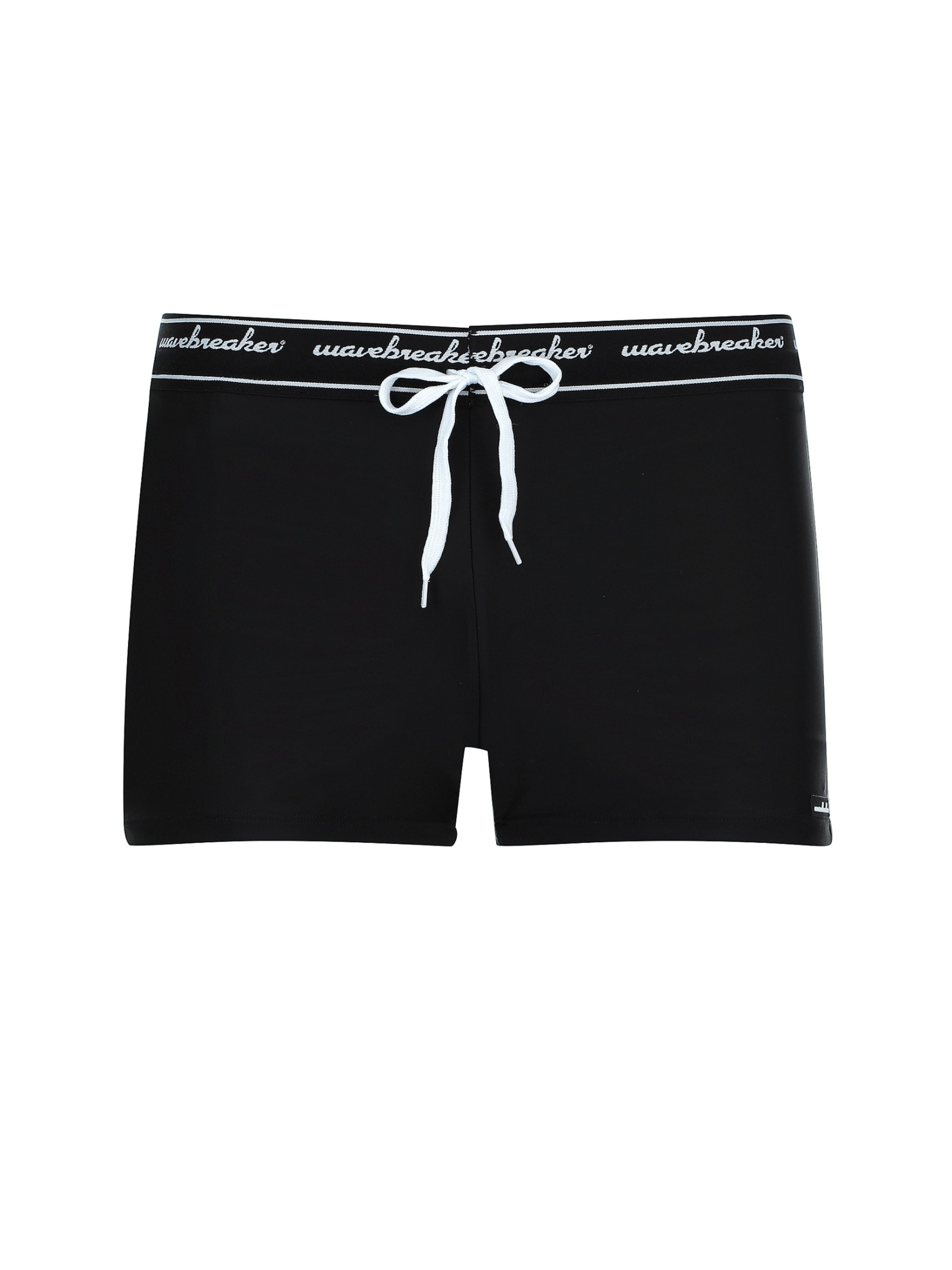 wavebreaker Swim Trunks in Black: front