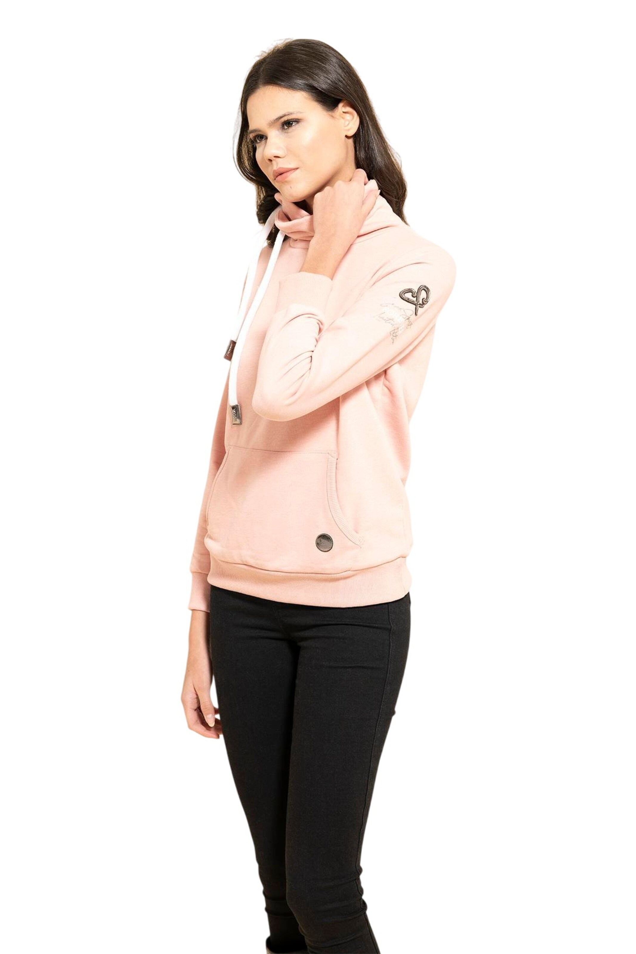 For You Moda Sweatshirt in Pink: front