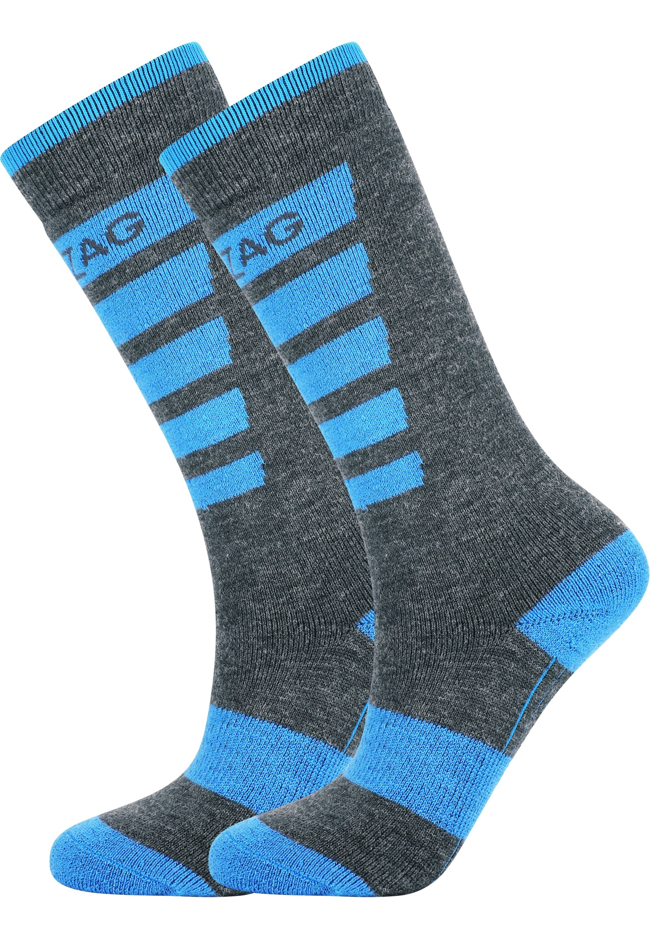ZigZag Sports socks 'Znow' in Blue: front