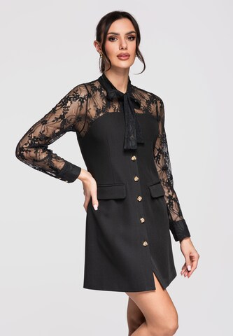 Ombre Kleid in Schwarz