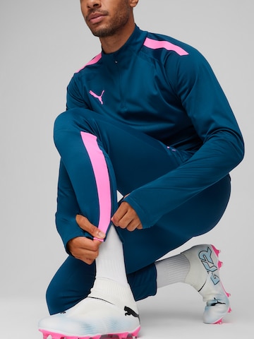 PUMASlimfit Sportske hlače 'TeamLIGA' - plava boja