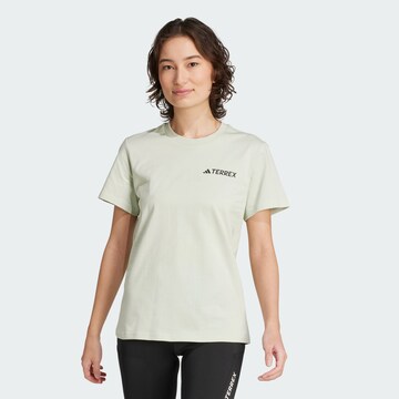 ADIDAS TERREX Functioneel shirt in Groen: voorkant