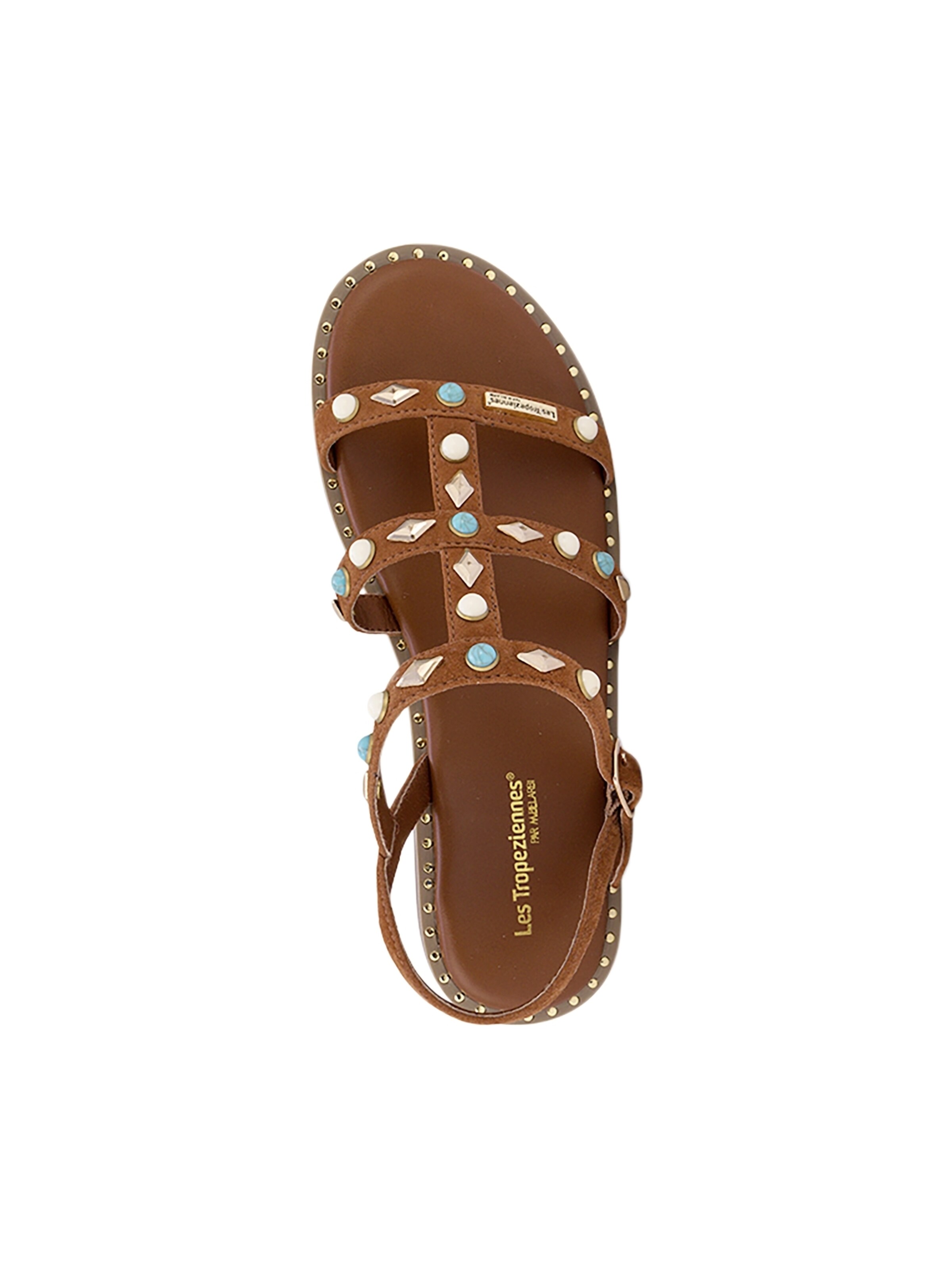 Sandales 'Flache Ledersandalen Les Corikalow' Les Tropéziennes en beige