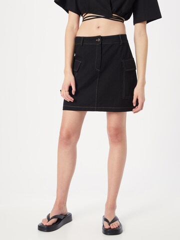 Neo Noir Skirt 'Suzie' in Black: front