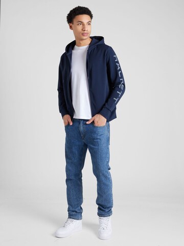 Hackett London Sweat jacket 'ESSENTIAL' in Blue