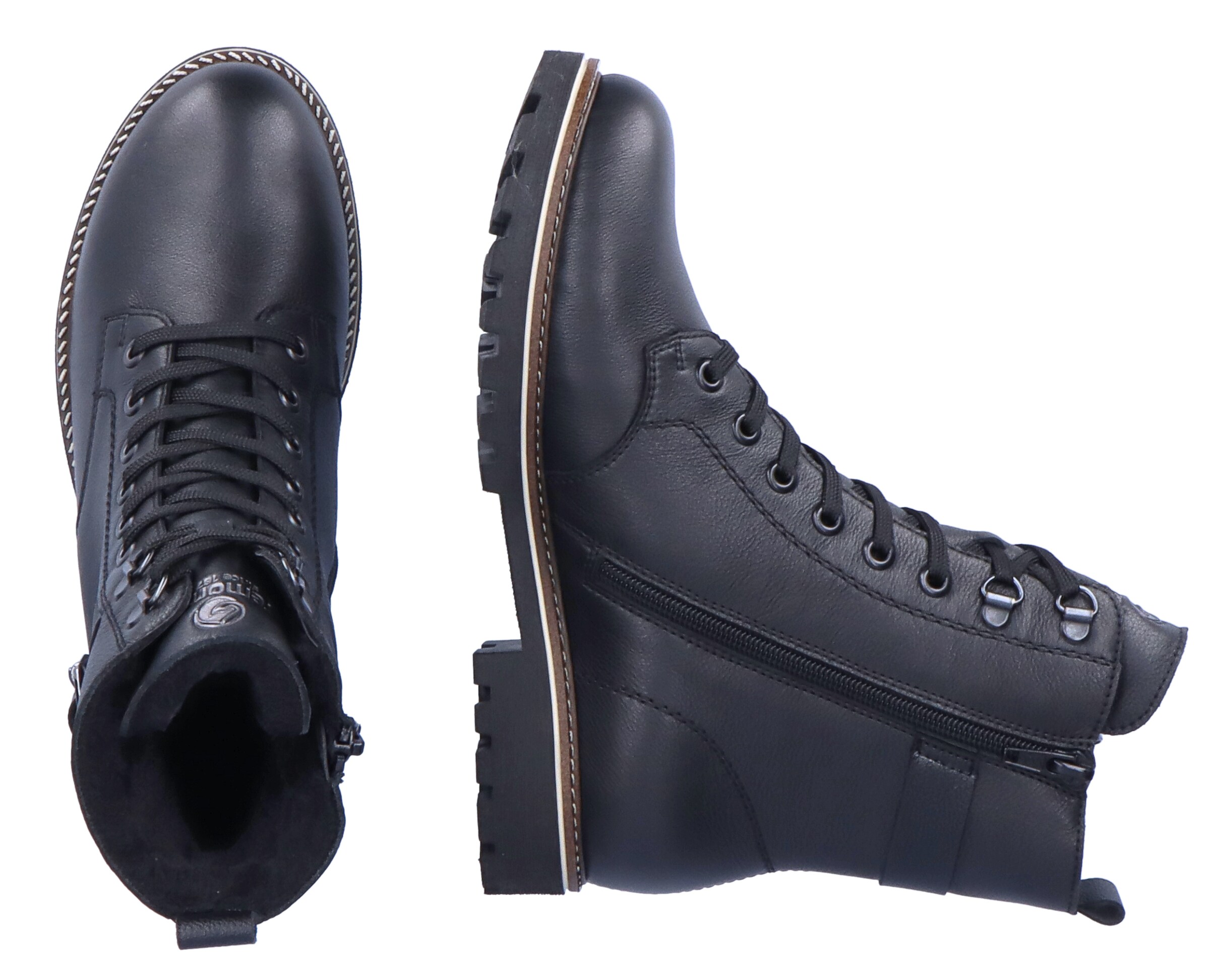 Stivaletto stringato di REMONTE in nero