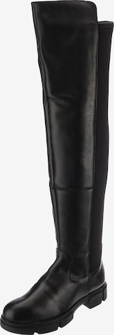 Paul Vesterbro Over the Knee Boots in Black: front
