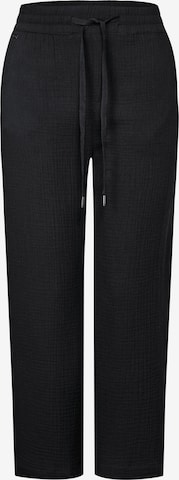 STREET ONE Wide leg Pants in Black: front