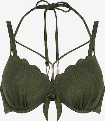 Hunkemöller Bikini Top in Green: front