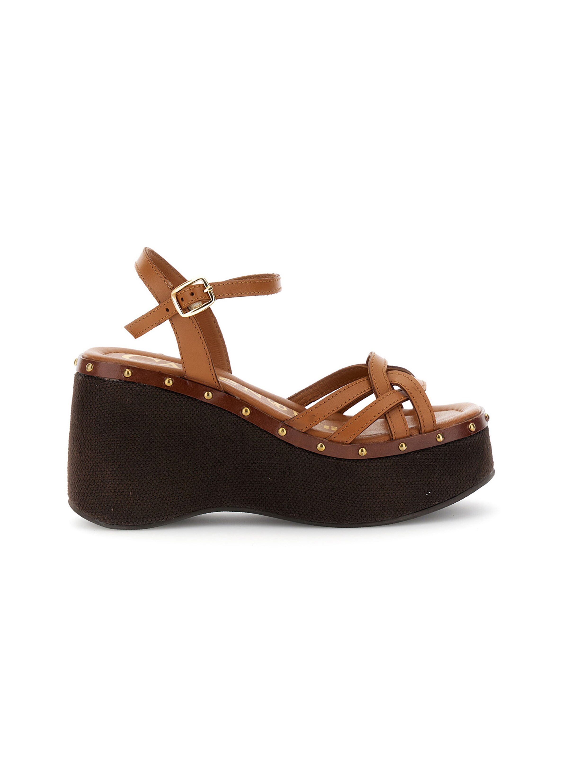 CAFè NOIR Sandalen met riem in Bruin