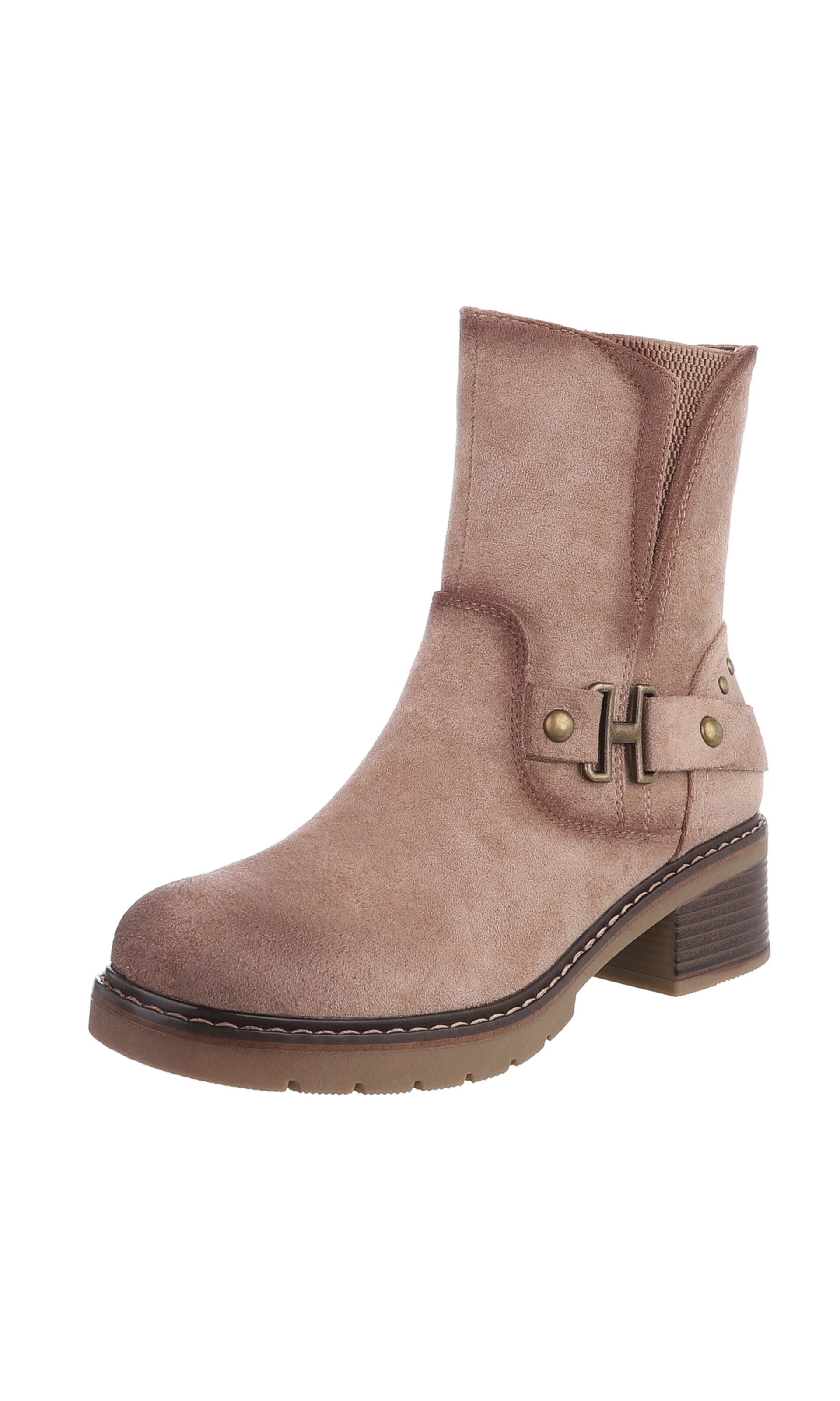 Ital-Design Ankle Boots in Brown: front