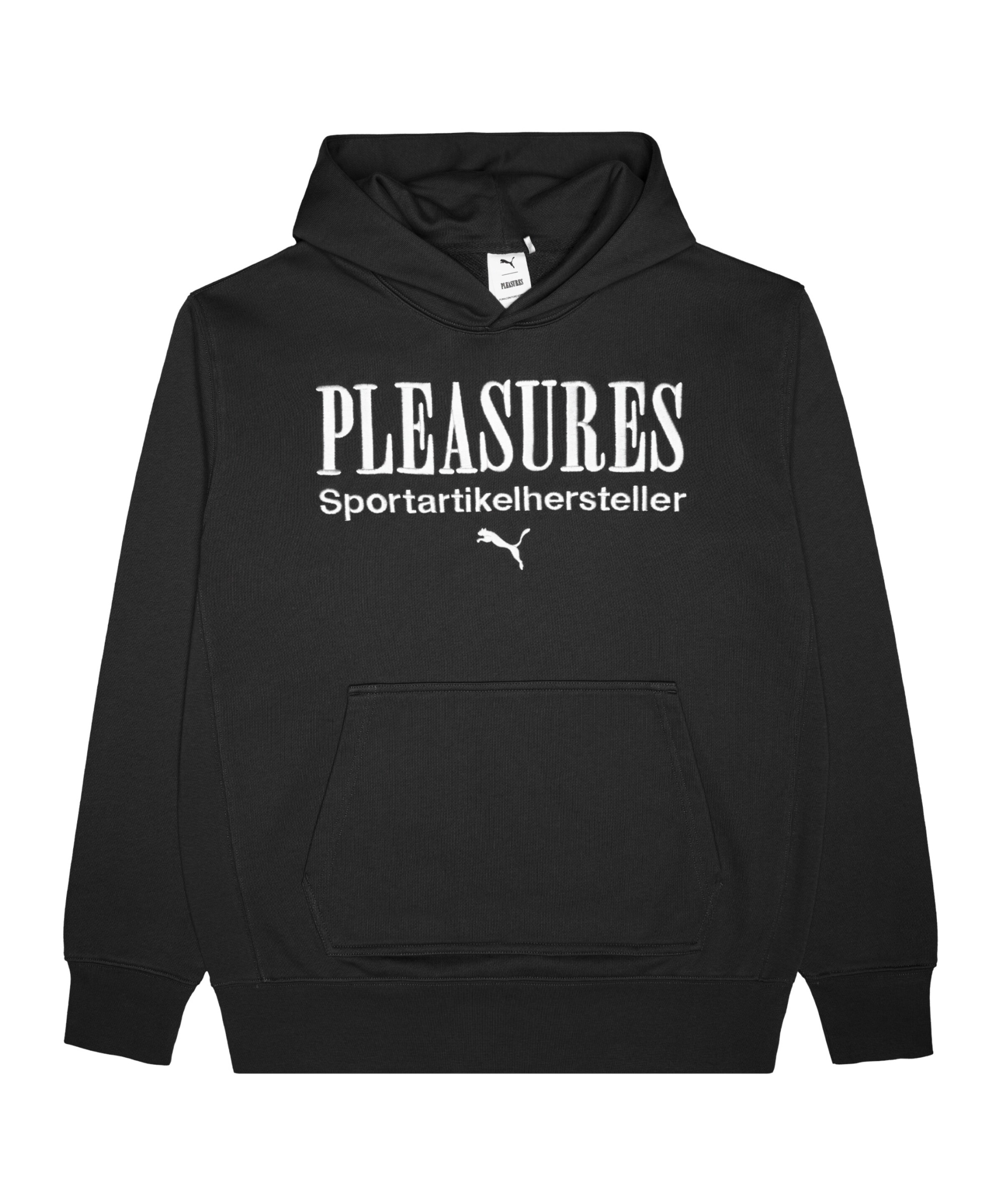 PUMA Sportsweatshirt 'Puma x Pleasures' in Schwarz: Vorderseite