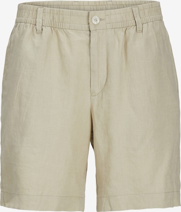 JACK & JONES Lærredsbukser 'Bill Lawrence' i beige: forside